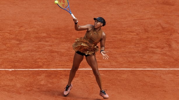 Paris, France - May 30: Naomi Osaka of Japan plays a forehand against Iva Jovic of United States during Day Seven of the 2026 French Open at Roland Garros on May 30, 2026 in Paris, France. (Photo by Tnani Badreddine/DeFodi Images/DeFodi via Getty Images)