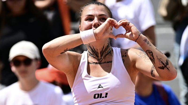 Ukraine's Oleksandra Oliynykova