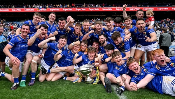 31 May 2026; Longford celebrate winning the Lory Meagher Cup final match between Longford and Leitrim at Croke Park in Dublin. Photo by Paul Phelan/Sportsfile