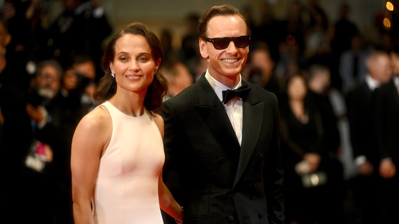 CANNES, FRANCE - MAY 17: Michael Fassbender and Alicia Vikander attend the "Hope" screening during the 79th annual Cannes Film Festival at Palais des Festivals on May 17, 2026 in Cannes, France. (Photo by Kristy Sparow/Getty Images)