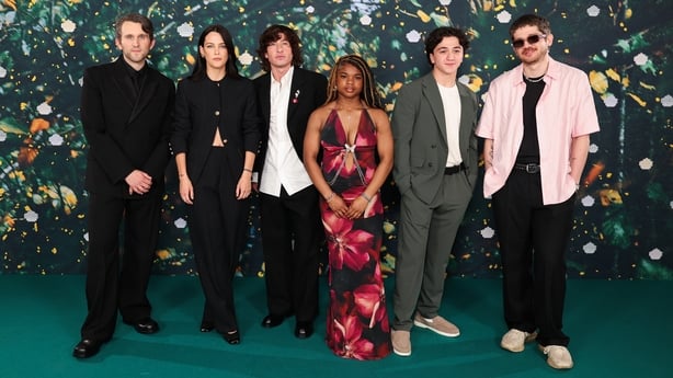 CANNES, FRANCE - MAY 13: (L-R) Harry Melling, Riley Keough, Barry Keoghan, Jaliyah Richards, Talha Akdogan and Kantemir Balagov attend the "Butterfly Jam" screening during the 79th annual Cannes Film Festival at Theatre Croisette on May 13, 2026 in Cannes, France. (Photo by Andreas Rentz/Getty Image