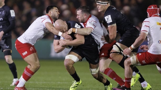 BATH, ENGLAND - DECEMBER 6:Bath Rugby's Miles Reid in action during the Investec Champions Cup match between Bath Rugby and Munster Rugby at The Recreation Ground on December 6, 2025 in Bath, England. (Photo by Bob Bradford - CameraSport via Getty Images) 