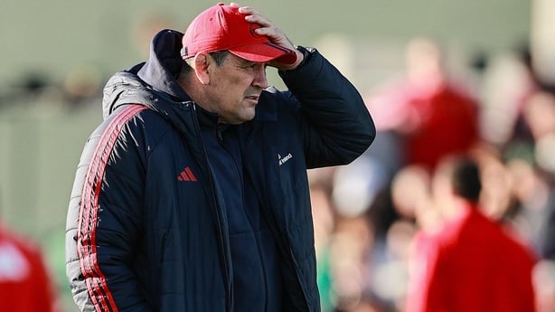 Galway , Ireland - 9 May 2026; Munster head coach Clayton McMillan before the United Rugby Championship match between Connacht and Munster at Dexcom Stadium in Galway. (Photo By Thomas Flinkow/Sportsfile via Getty Images)