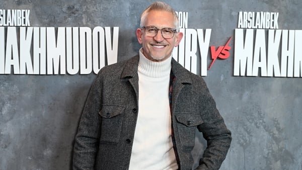 Gary Lineker attends Tyson Fury vs. Arslanbek Makhmudov Fight Night at Tottenham Hotspur Stadium on 11 April, 2026 in London, England. (Photo by Kate Green/Getty Images for Netflix)