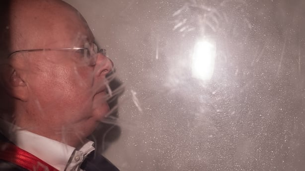 Peter Murrell arrives in a prison van