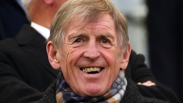 LIVERPOOL, ENGLAND - MARCH 31: Sir Kenny Dalglish looks on during an international friendly match between Scotland and Ivory Coast on March 31, 2026 in Liverpool, England. (Photo by Chris Brunskill/Fantasista/Getty Images)