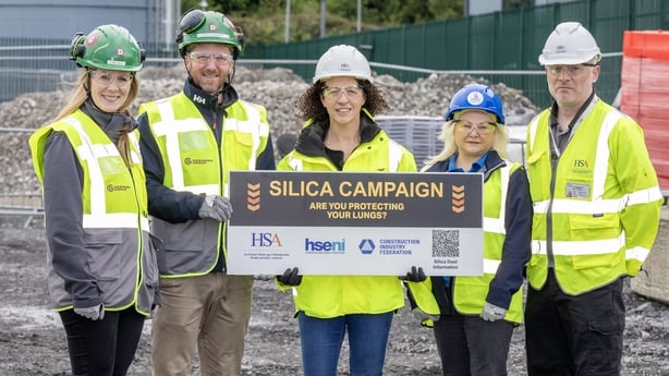The launch of an all-Ireland campaign targeting silica dust exposure on building sites