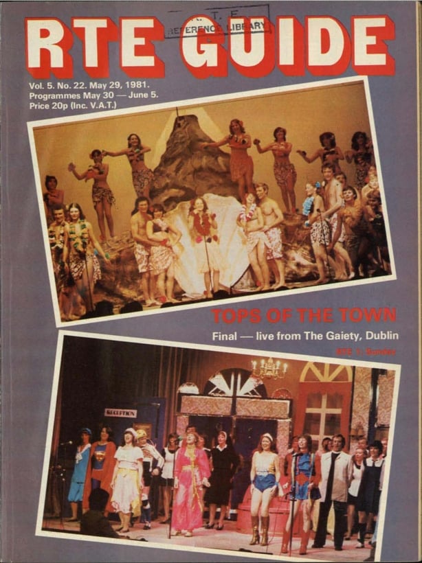 John Player Tops amateur performers on the cover of RTÉ Guide 1981