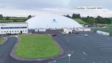 Connacht GAA Air Dome reinflated after being damaged in storm last year