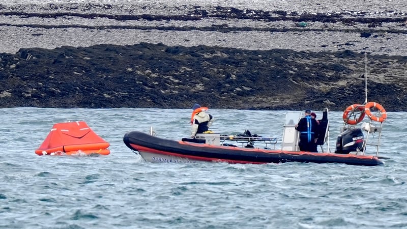 Members of Dundalk Sub Aqua search and rescue during a rescue operation after a fishing boat sank in Carlingford Lough