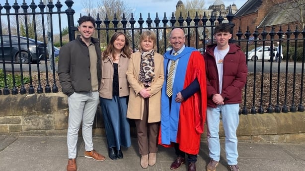Prof Neil Rowan with family