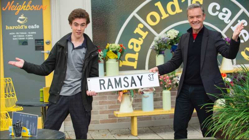 Declan and Stefan Dennis / Image: Twitter @NeighboursTV