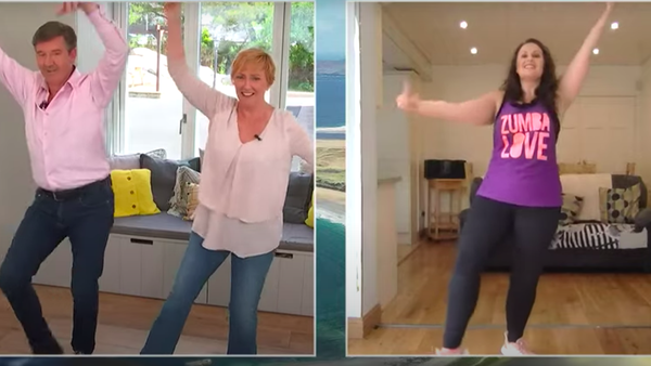 Daniel and Majella give Zumba a go!
