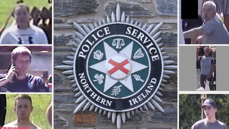 A number of police officers were injured while supporting contractors who removed bonfire material