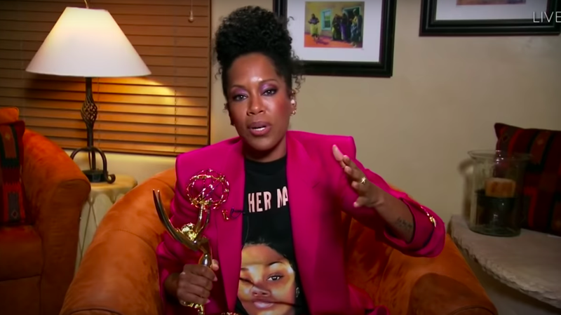 Regina King wore a t-shirt featuring Breonna Taylor