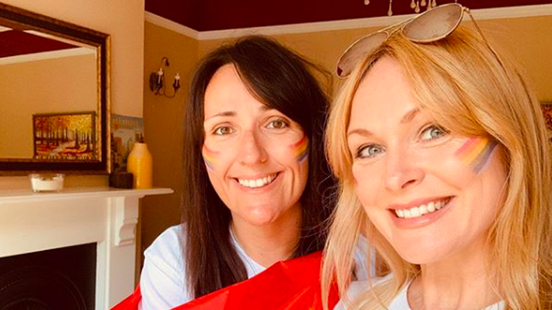 Kate Brooks and Michelle Hardwick have welcomed their first child together / Image: Instagram @missmichellehardwick