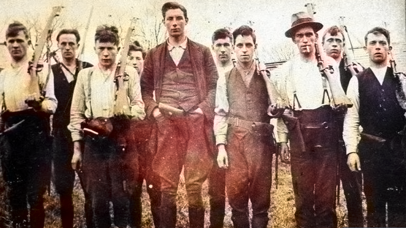 Members of the 4th Battalion Flying Column