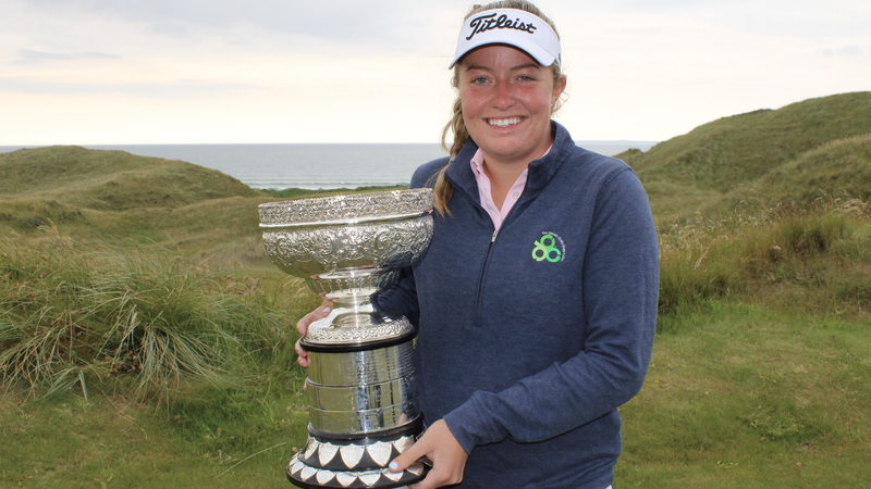 Anna Foster with her trophy