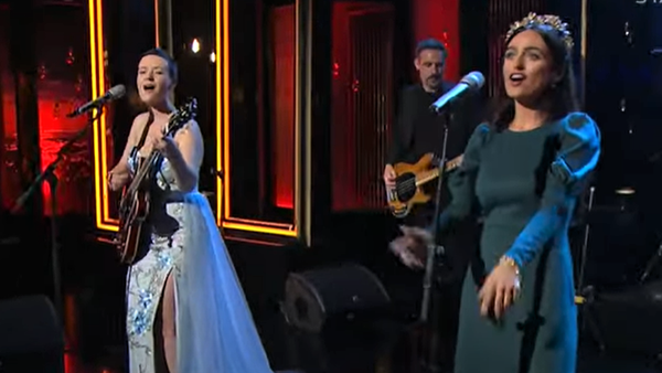 Emma Langford (left) and Kellie Lewis during Friday night's performance
