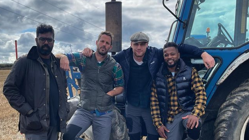Having a field day - Jamie Redknapp and co Photo: Jamie Redknapp, Instagram