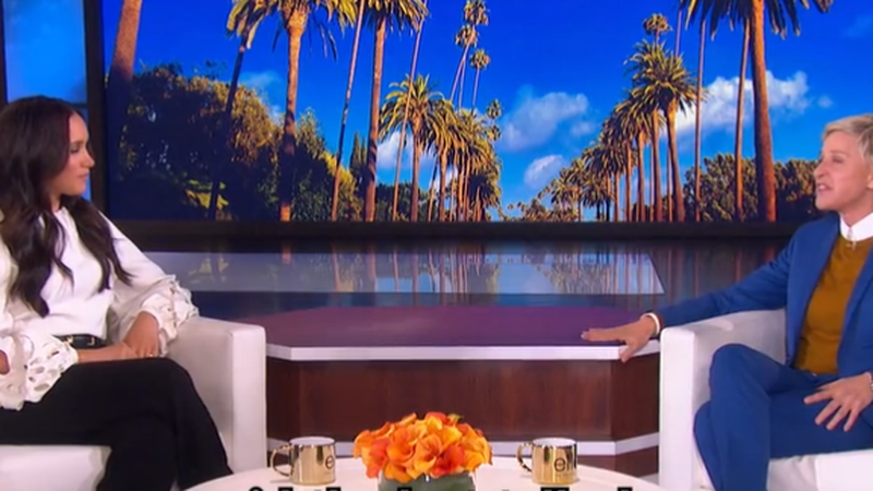 Ellen DeGeneres released a trailer on her Twitter account, and said Meghan Markle would be appearing on The Ellen Show on Thursday Screengrab: CBS