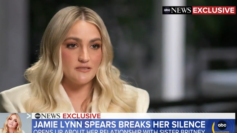 Jamie Lynn Spears - "I don't know why we're in this position right now" Screengrabs Good Morning America/ABC