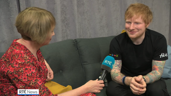 Sinéad Crowley and Ed Sheeran