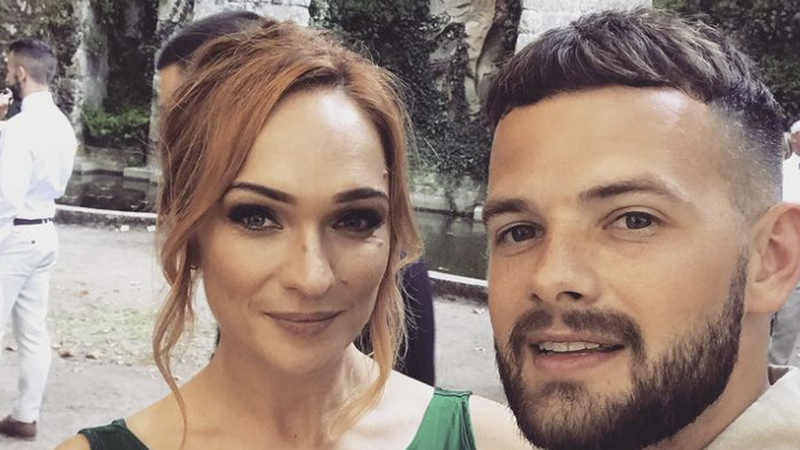 Tom Mann pictured with his fiancée Danielle Hampson in 2019 / Instagram @tommanninsta