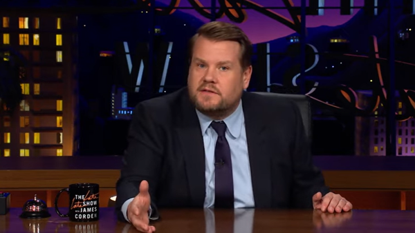 James Corden - "The truth is I have made a rude, rude comment. And it was wrong. It was an unnecessary comment, it was ungracious to the server" Screengrab: CBS